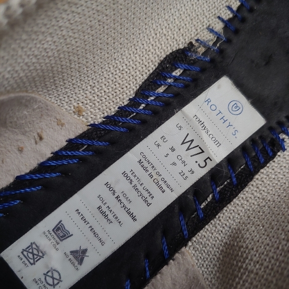 Rothy's the flat flax birdseye - Picture 4 of 6